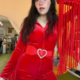 Heart of Glass Belt in Cherry