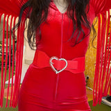 Heart of Glass Belt in Cherry