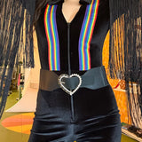 Heart of Glass Belt in Black