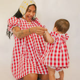 The Carolyn Gingham Mini-Dress