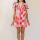 The Carolyn Gingham Mini-Dress