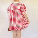 The Carolyn Gingham Mini-Dress