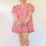 The Carolyn Gingham Mini-Dress