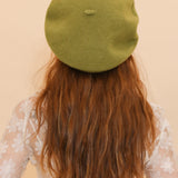 Brigitte Beret in Olive