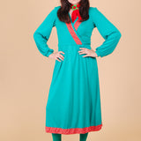 Vintage 1970’s Watermelon Wrap Midi-Dress