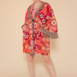 Rose Daisy Blanket Robe Coat