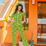 Green Daisy Jumpsuit