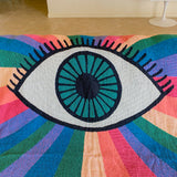 Miracle Eye Rainbow Woven Throw Blanket