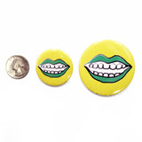 Say Cheese Button in Yellow